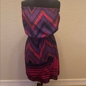 Express strapless dress Sz M